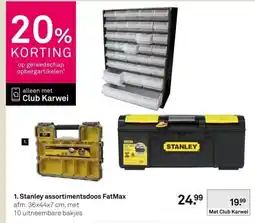 Karwei Stanley assortimentsdoos FatMax aanbieding