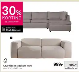 Karwei Karwei 2.5-zits bank Moni aanbieding