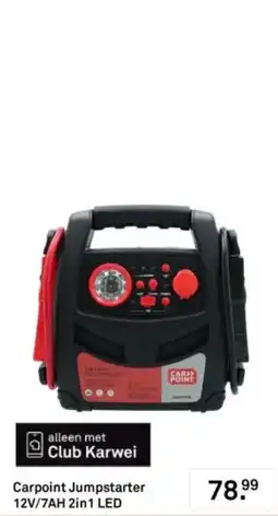 Karwei Carpoint Jumpstarter 12V/7AH 2in1 LED aanbieding