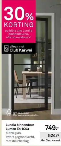 Karwei Lundia binnendeur Lumen En 1C03 aanbieding