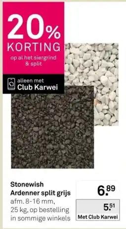 Karwei Stonewish Ardenner split grijs aanbieding