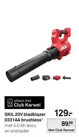 Karwei SKIL 20V bladblazer 0331AA brushless aanbieding