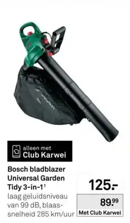 Karwei Bosch bladblazer Universal Garden Tidy 3-in-1 aanbieding