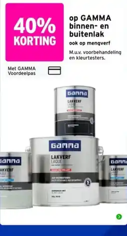 GAMMA Gamma binnen- en buitenlak aanbieding
