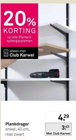 Karwei Element plankdrager aanbieding