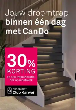 Karwei CanDo traprenovatie aanbieding