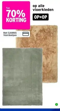 GAMMA Op alle vloerkleden aanbieding