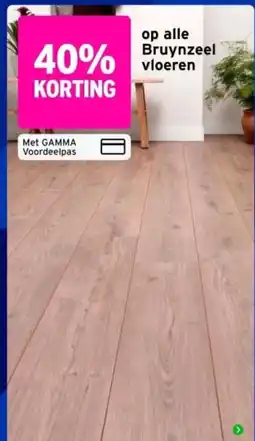 GAMMA Bruynzeel vloeren aanbieding