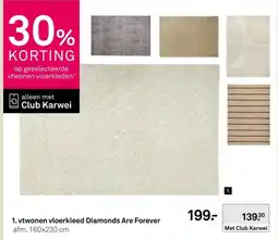 Karwei vtwonen vloerkleed Diamonds Are Forever aanbieding