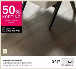 Karwei vtwonen laminaat XL aanbieding