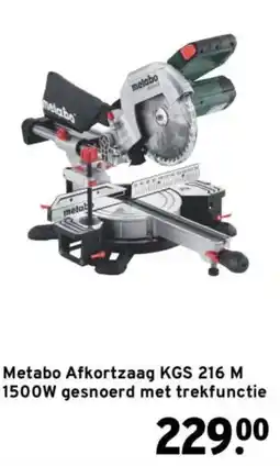 GAMMA Metabo Afkortzaag KGS 216 M aanbieding