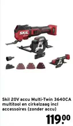 GAMMA Skil 20V accu Multi-Twin 3640CA aanbieding