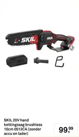 Karwei SKIL 20V hand kettingzaag brushless 15cm 0512CA aanbieding