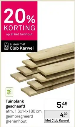 Karwei Club Karwei tuinplank geschaafd aanbieding