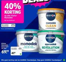 GAMMA Histor Monodek muurverf aanbieding