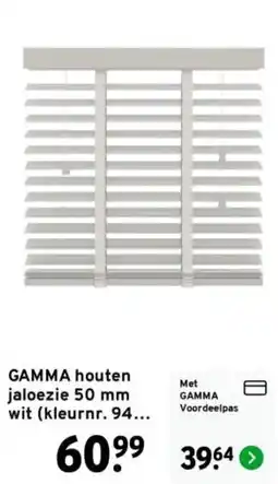 GAMMA GAMMA houten jaloezie aanbieding