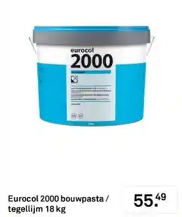 Karwei Eurocol 2000 bouwpasta / tegellijm aanbieding