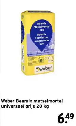 GAMMA Weber Beamix metselmortel aanbieding