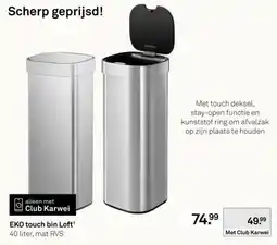 Karwei EKO touch bin Loft aanbieding