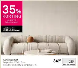 Karwei Lattenwand vilt aanbieding
