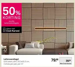 Karwei Lattenwandtegel aanbieding