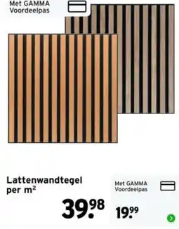 GAMMA Lattenwandtegel aanbieding
