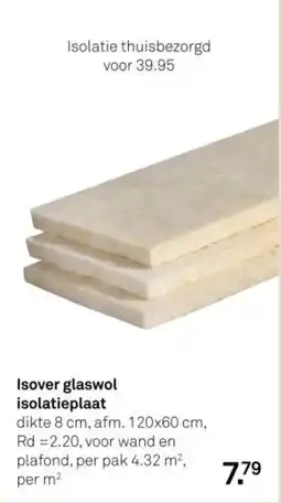 Karwei Isover glaswol isolatieplaat aanbieding