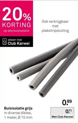 Karwei Buisisolatie grijs aanbieding