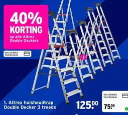 GAMMA Altrex huishoudtrap Double Decker 3 treads aanbieding