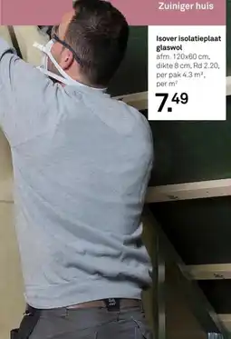 Karwei Isover isolatieplaat glaswol aanbieding