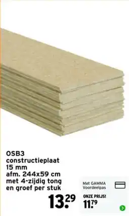 GAMMA OSB3 constructieplaat aanbieding