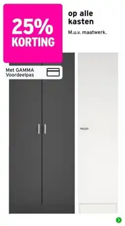GAMMA op alle kasten aanbieding