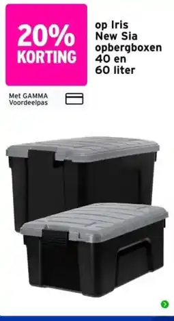 GAMMA Iris New Sia opbergboxen aanbieding