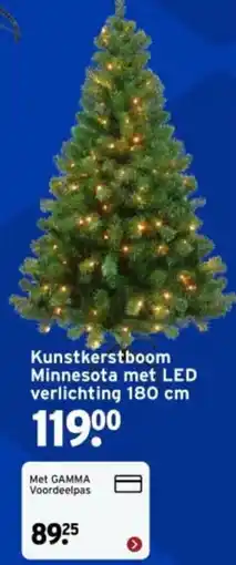 GAMMA Kunstkerstboom Minnesota met LED verlichting 180 cm aanbieding