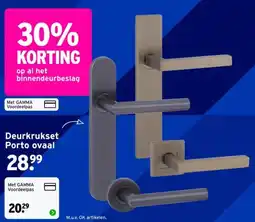 GAMMA Deurkrukset Porto ovaal aanbieding