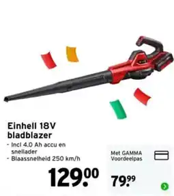 GAMMA Einhell bladblazer aanbieding