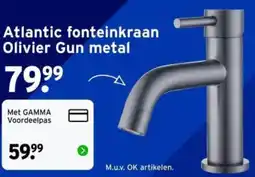 GAMMA Atlantic fonteinkraan Olivier Gun metal aanbieding