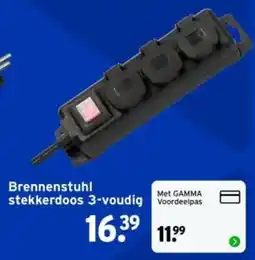 GAMMA Brennenstuhl stekkerdoos 3-voudig aanbieding