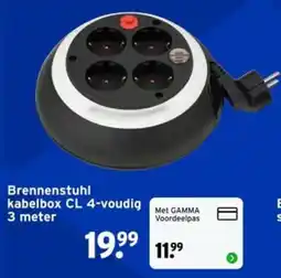 GAMMA Brennenstuhl kabelbox CL 4-voudig aanbieding
