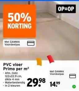 GAMMA Primo pvc vloer aanbieding