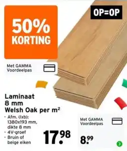 GAMMA Laminaat aanbieding