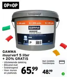 GAMMA gamma muurverf aanbieding