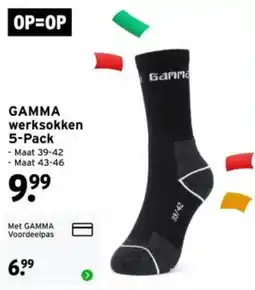 GAMMA Gamma werksokken aanbieding