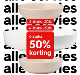 HEMA alle servies aanbieding
