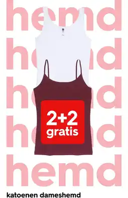 HEMA katoenen dameshemd aanbieding
