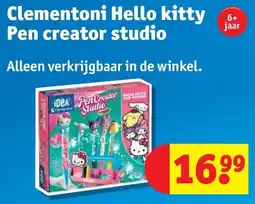 Kruidvat Clementoni Hello Kitty Pen Creator Studio aanbieding