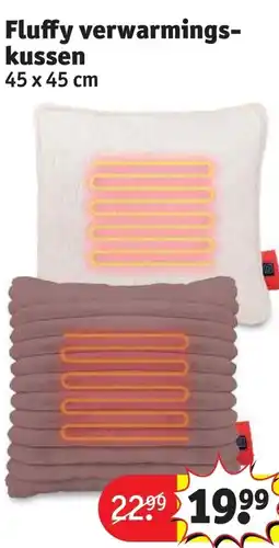 Kruidvat Fluffy verwarmings- kussen aanbieding