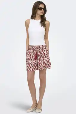 Wehkamp ONLY straight fit short - rood aanbieding