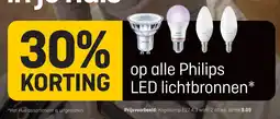 Hubo op alle Philips LED lichtbronnen aanbieding