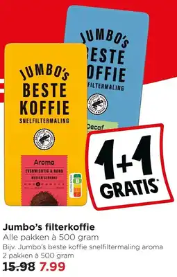Jumbo Jumbo's Filterkoffie aanbieding